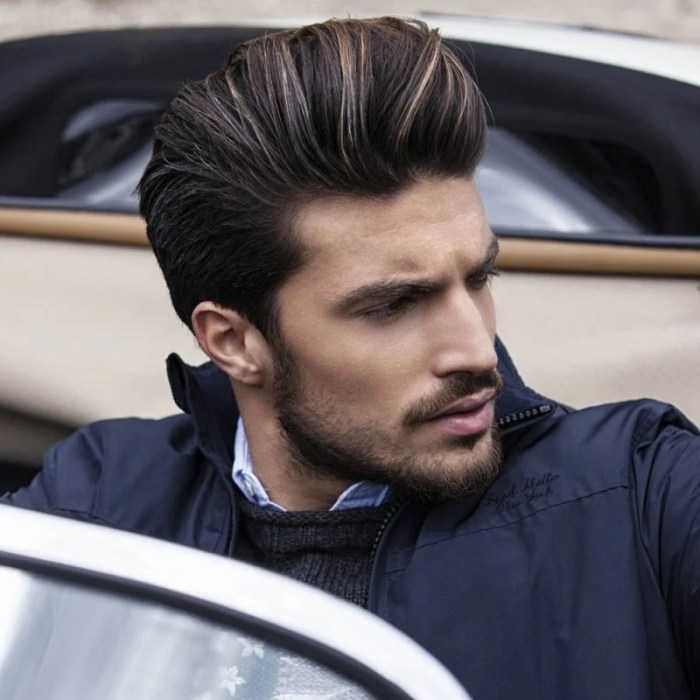 Pompadour hairstyles mens haircut undercut hairstyle haircuts look