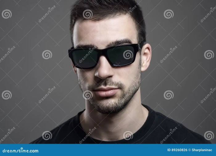 Sunglasses man fashion model wearing urban stock handsome tinted portrait young background search shutterstock