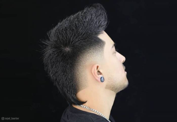 Foto Cowok Ganteng Dengan Gaya Rambut Undercut Mohawk